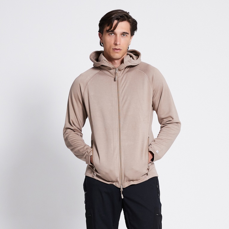 Functional hoodie "Vasared" Taupe